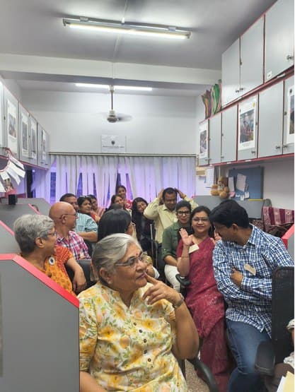 Doctors and mental-health professionals in the audience at the IEC office