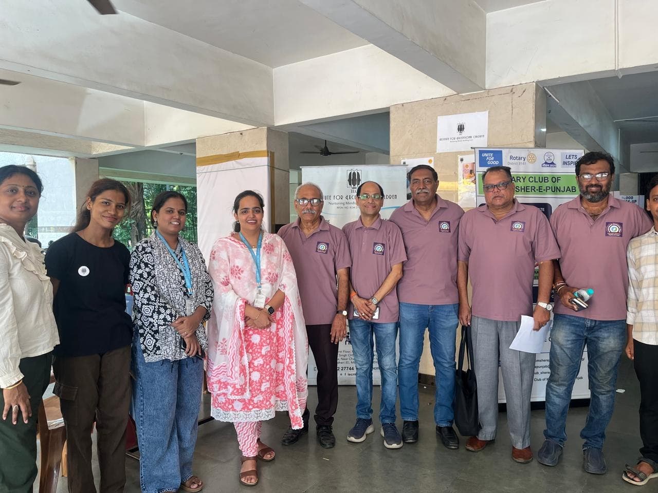 IEC team members and event volunteers at the Dream Marol event